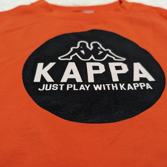 Kappa Unisex Crew Neck Red Pullover Loopknit with logo Sweatshirt for 7Yrs NWOT - Picture 2 of 8